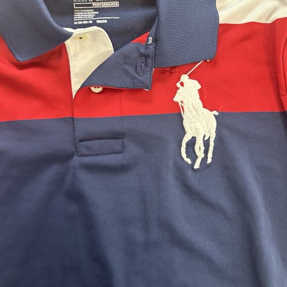 Polo Ralph Lauren Shirt Youth XL Blue Performance Golf Polo Featherweight Preppy - Picture 2 of 6